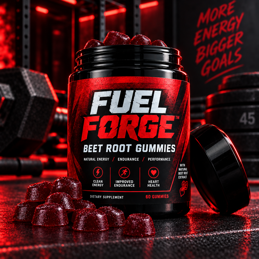 Fuel Forge Beet Root Gummies - Spilled Upright